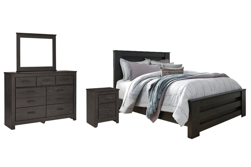 Brinxton Panel Bed, Dresser, Mirror, Chest & Nightstand, Bedroom Set
