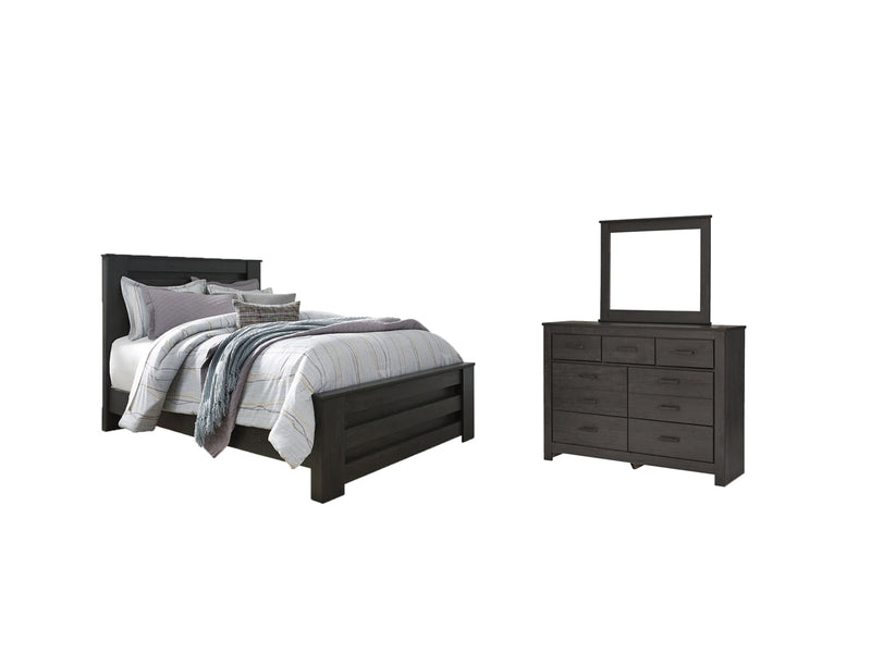 Brinxton Panel Bed, Dresser, Mirror, Chest & Nightstand, Bedroom Set