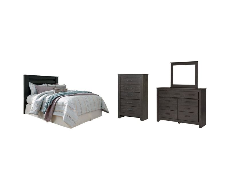 Brinxton Panel Bed, Dresser, Mirror, Chest & Nightstand, Bedroom Set