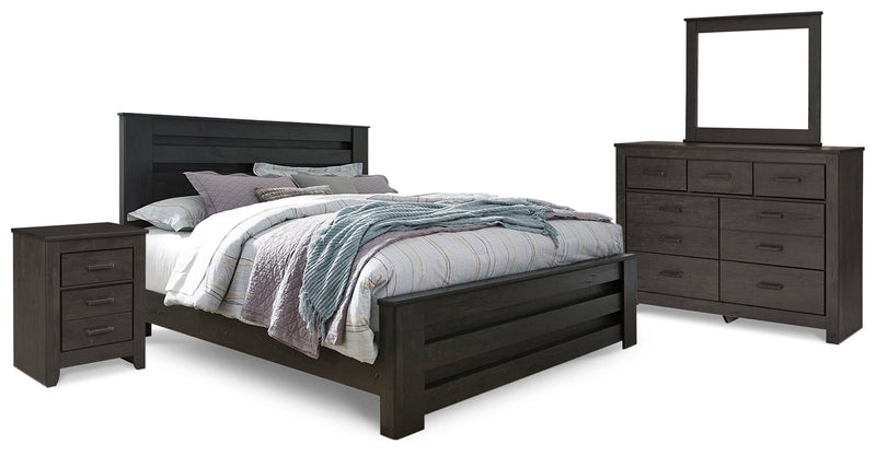 Brinxton Panel Bed, Dresser, Mirror, Chest & Nightstand, Bedroom Set