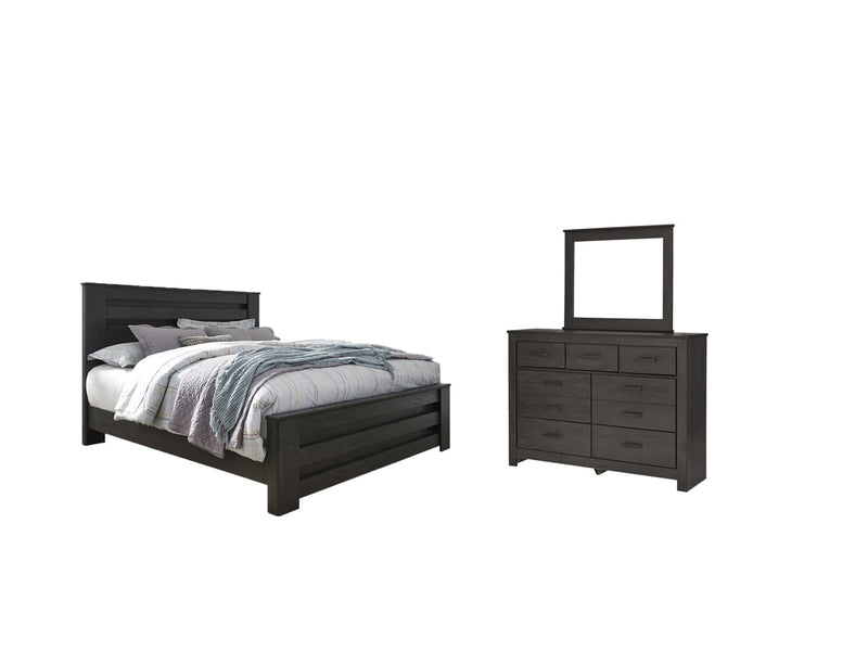 Brinxton Panel Bed, Dresser, Mirror, Chest & Nightstand, Bedroom Set