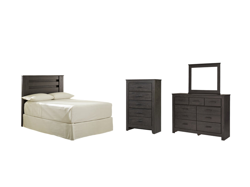 Brinxton Panel Bed, Dresser, Mirror, Chest & Nightstand, Bedroom Set