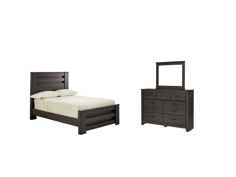 Brinxton Panel Bed, Dresser, Mirror, Chest & Nightstand, Bedroom Set