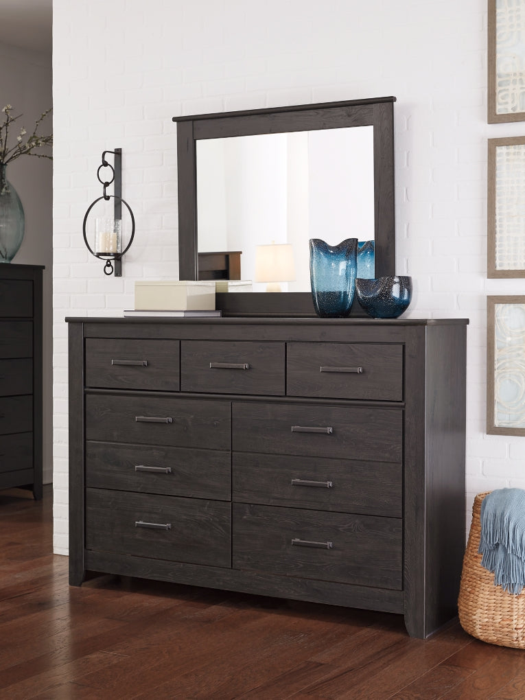 Brinxton Panel Bed, Dresser, Mirror, Chest & Nightstand, Bedroom Set