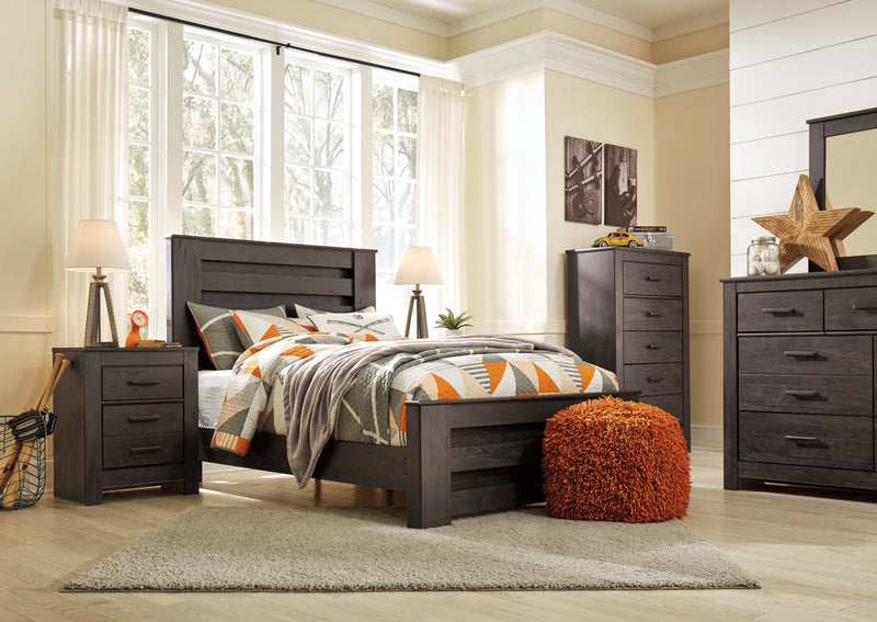 Brinxton Panel Bed, Dresser, Mirror, Chest & Nightstand, Bedroom Set