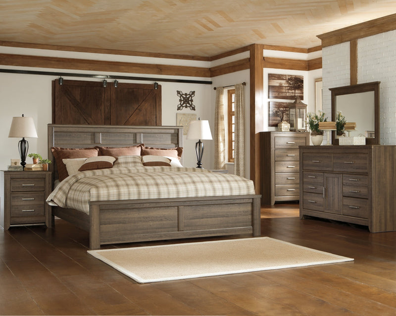 Juararo Bed, Dresser, Mirror, Chest & Nightstand, Bedroom Set