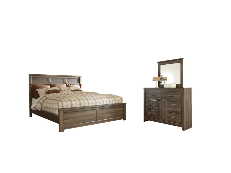 Juararo Bed, Dresser, Mirror, Chest & Nightstand, Bedroom Set