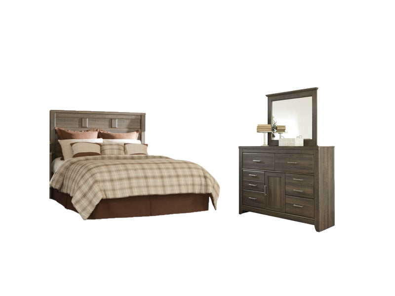 Juararo Bed, Dresser, Mirror, Chest & Nightstand, Bedroom Set
