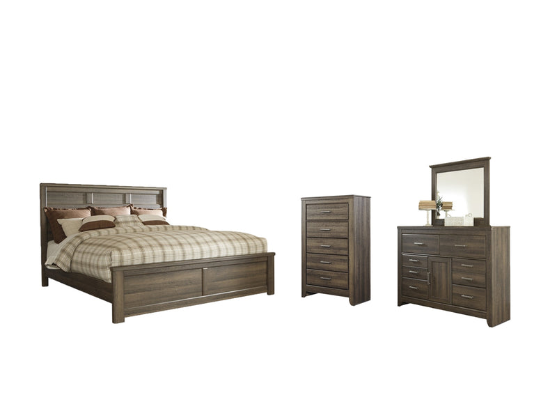 Juararo Bed, Dresser, Mirror, Chest & Nightstand, Bedroom Set