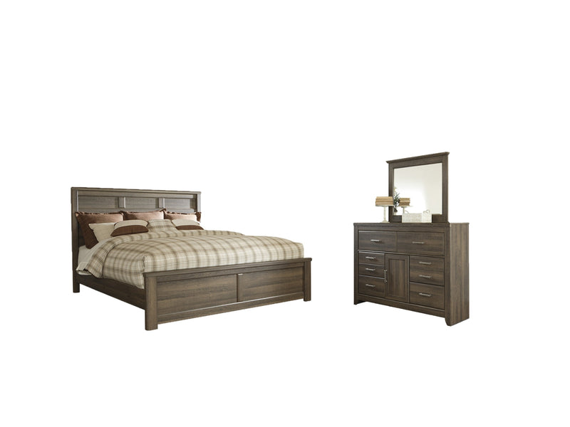 Juararo Bed, Dresser, Mirror, Chest & Nightstand, Bedroom Set