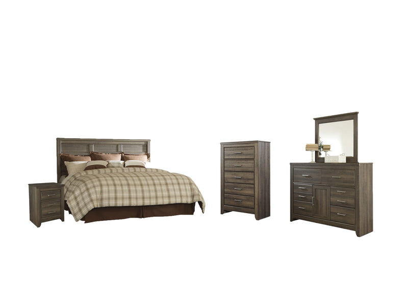 Juararo Bed, Dresser, Mirror, Chest & Nightstand, Bedroom Set