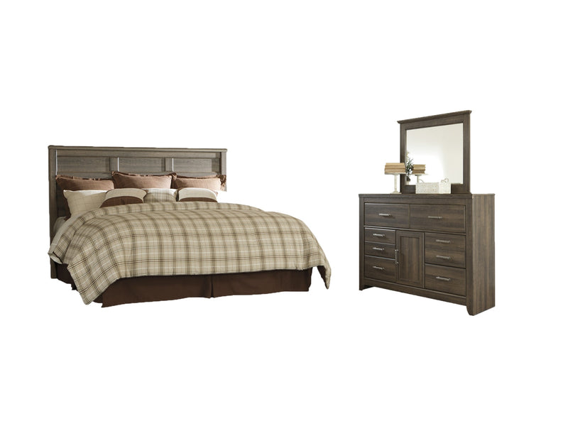 Juararo Bed, Dresser, Mirror, Chest & Nightstand, Bedroom Set