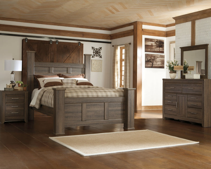 Juararo Bed, Dresser, Mirror, Chest & Nightstand, Bedroom Set