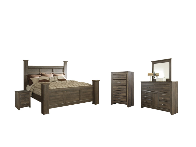 Juararo Bed, Dresser, Mirror, Chest & Nightstand, Bedroom Set