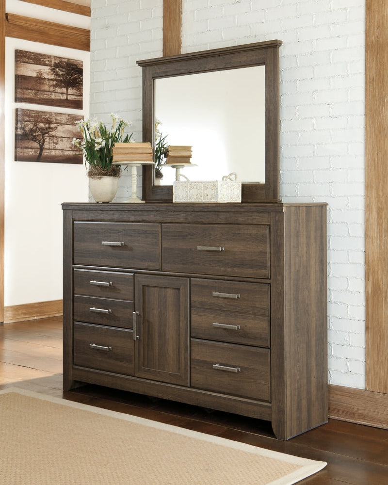 Juararo Bed, Dresser, Mirror, Chest & Nightstand, Bedroom Set