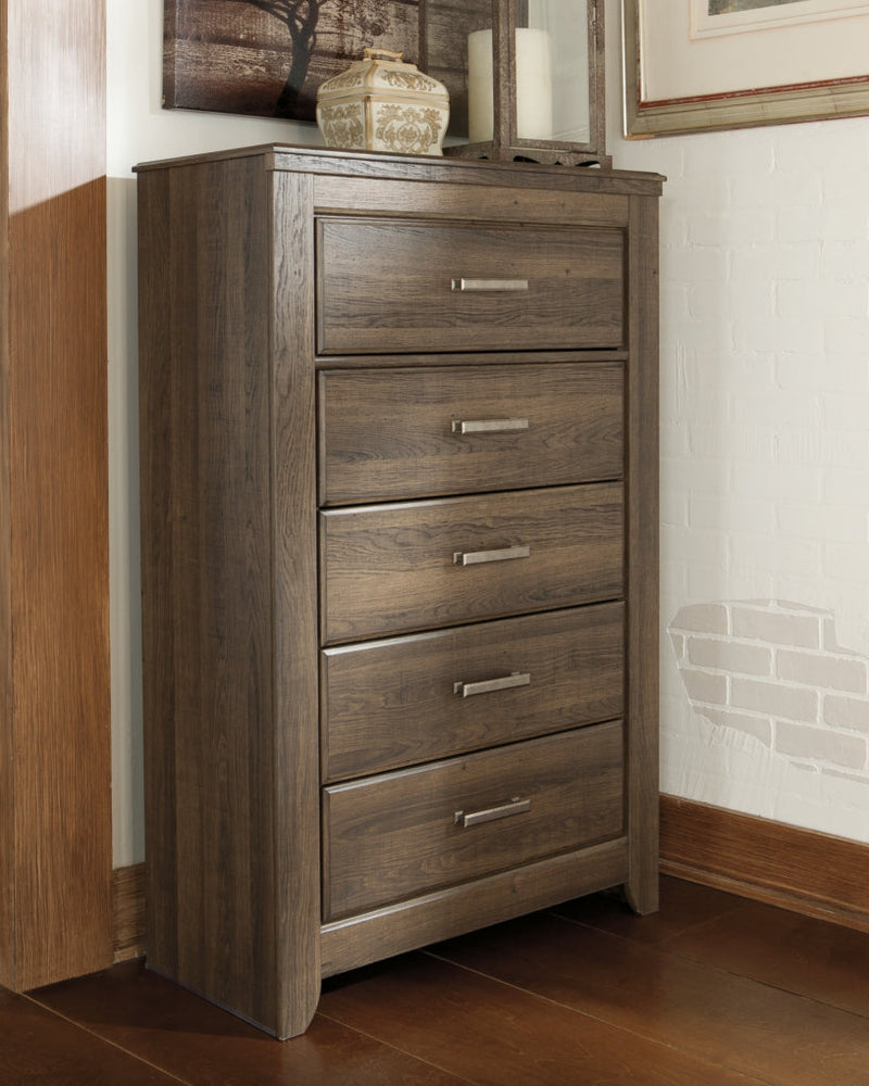 Juararo Bed, Dresser, Mirror, Chest & Nightstand, Bedroom Set