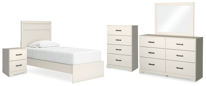 Stelsie Panel Bed, Dresser, Mirror, Chest & Nightstand, Bedroom Set
