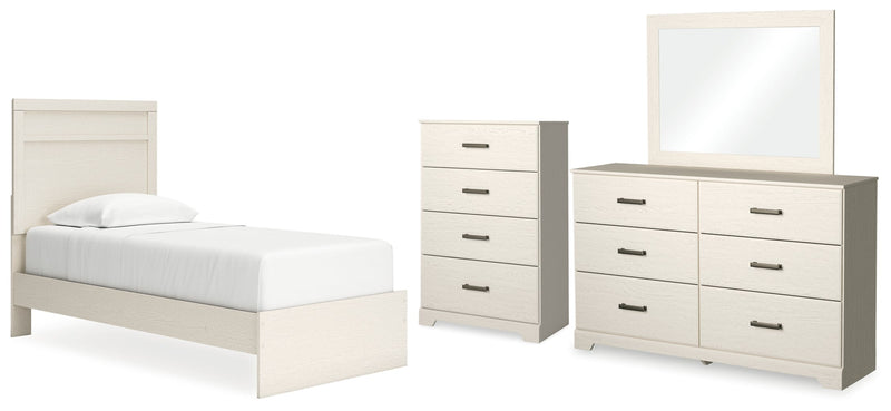 Stelsie Panel Bed, Dresser, Mirror, Chest & Nightstand, Bedroom Set