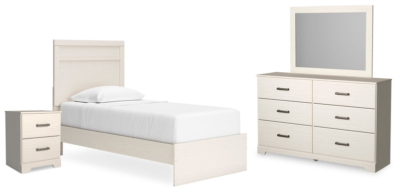 Stelsie Panel Bed, Dresser, Mirror, Chest & Nightstand, Bedroom Set