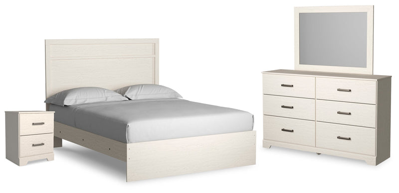 Stelsie Panel Bed, Dresser, Mirror, Chest & Nightstand, Bedroom Set
