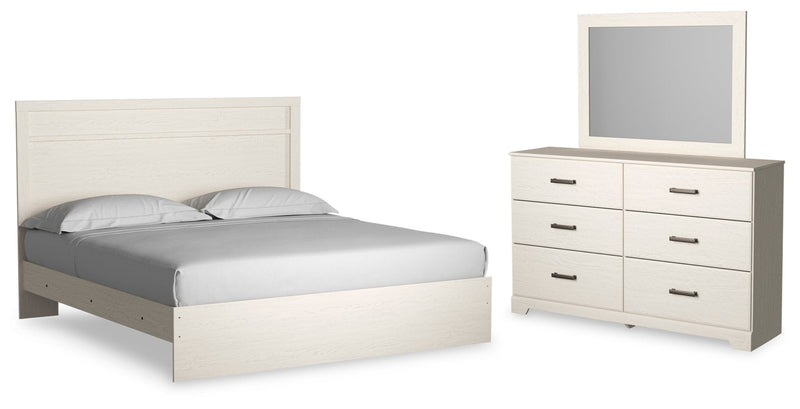 Stelsie Panel Bed, Dresser, Mirror, Chest & Nightstand, Bedroom Set