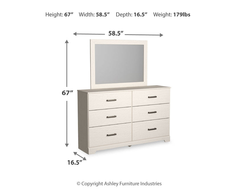 Stelsie Panel Bed, Dresser, Mirror, Chest & Nightstand, Bedroom Set