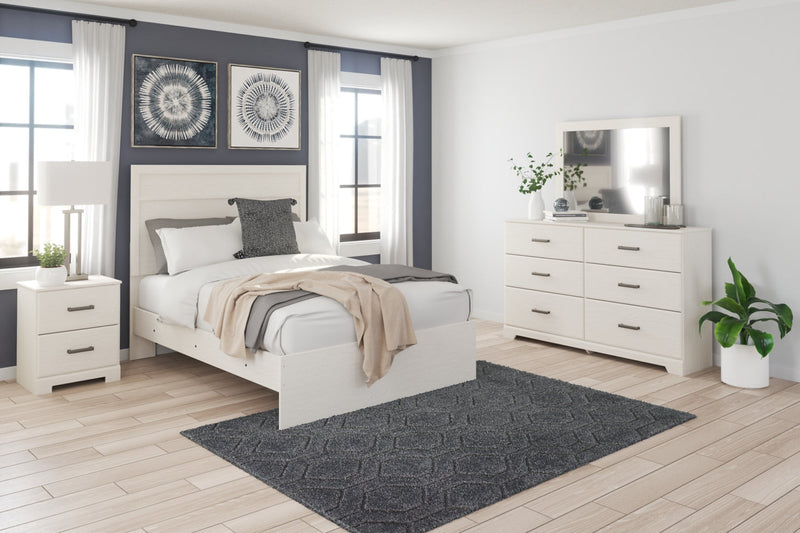 Stelsie Panel Bed, Dresser, Mirror, Chest & Nightstand, Bedroom Set