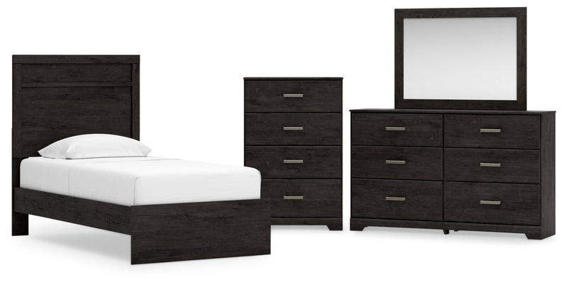 Belachime Panel Bed, Dresser, Mirror, Chest & Nightstand, Bedroom Set
