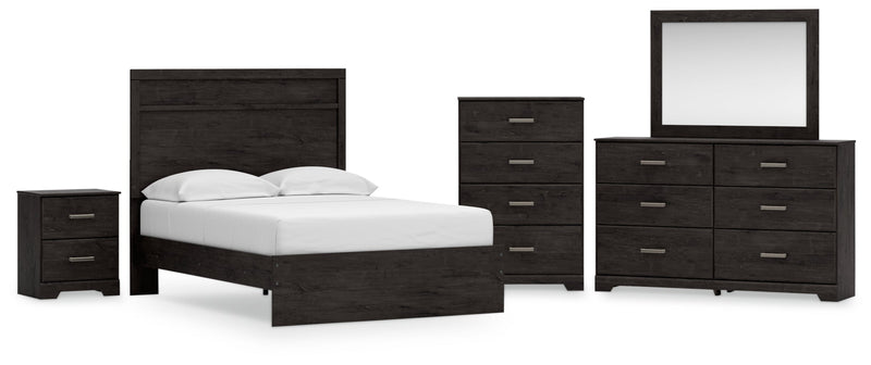 Belachime Panel Bed, Dresser, Mirror, Chest & Nightstand, Bedroom Set