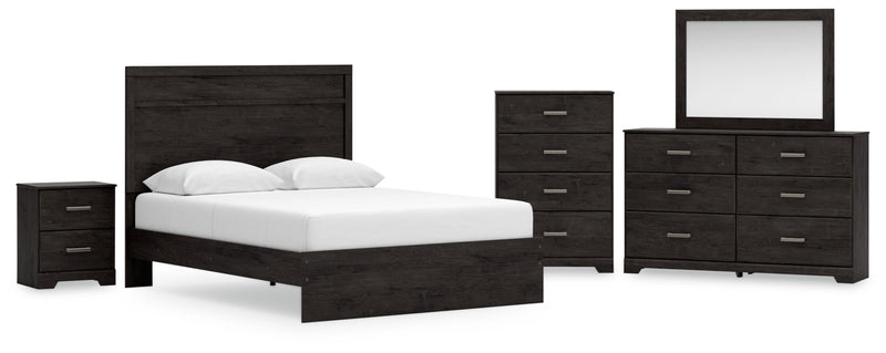 Belachime Panel Bed, Dresser, Mirror, Chest & Nightstand, Bedroom Set