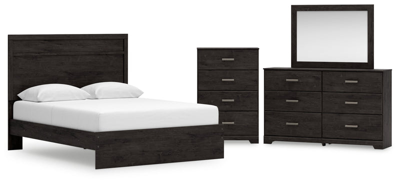 Belachime Panel Bed, Dresser, Mirror, Chest & Nightstand, Bedroom Set