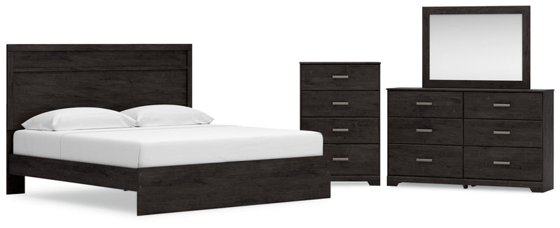 Belachime Panel Bed, Dresser, Mirror, Chest & Nightstand, Bedroom Set