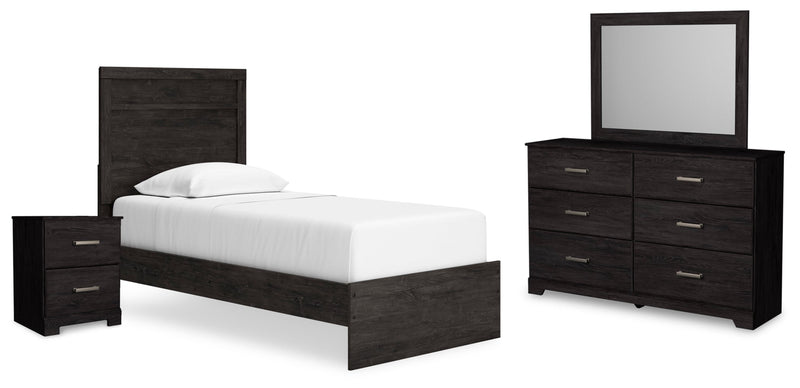 Belachime Panel Bed, Dresser, Mirror, Chest & Nightstand, Bedroom Set