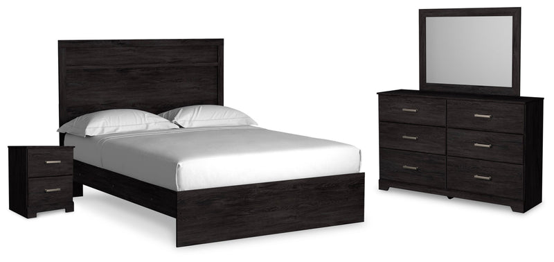 Belachime Panel Bed, Dresser, Mirror, Chest & Nightstand, Bedroom Set
