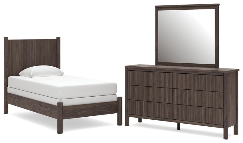Pamytta Panel Bed, Dresser, Mirror, Chest & Nightstand, Bedroom Set