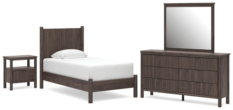 Pamytta Panel Bed, Dresser, Mirror, Chest & Nightstand, Bedroom Set
