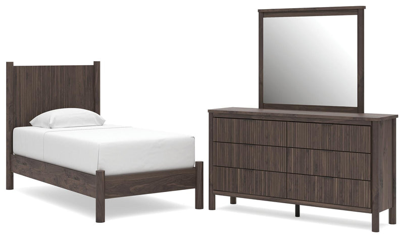 Pamytta Panel Bed, Dresser, Mirror, Chest & Nightstand, Bedroom Set
