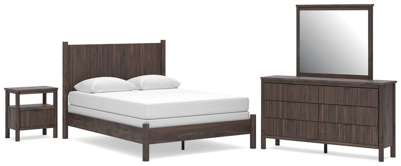 Pamytta Panel Bed, Dresser, Mirror, Chest & Nightstand, Bedroom Set