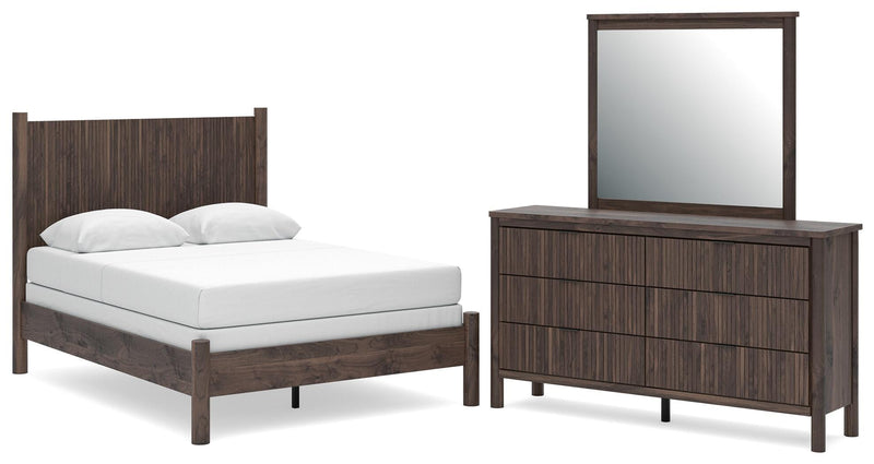 Pamytta Panel Bed, Dresser, Mirror, Chest & Nightstand, Bedroom Set