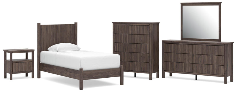 Pamytta Panel Bed, Dresser, Mirror, Chest & Nightstand, Bedroom Set