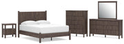 Pamytta Panel Bed, Dresser, Mirror, Chest & Nightstand, Bedroom Set