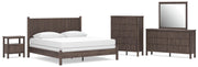 Pamytta Panel Bed, Dresser, Mirror, Chest & Nightstand, Bedroom Set