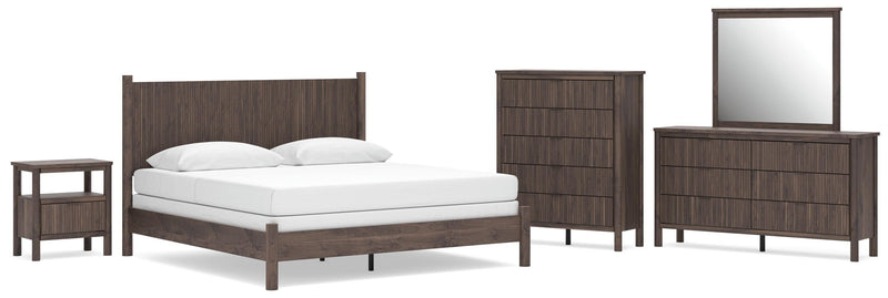 Pamytta Panel Bed, Dresser, Mirror, Chest & Nightstand, Bedroom Set