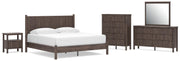 Pamytta Panel Bed, Dresser, Mirror, Chest & Nightstand, Bedroom Set