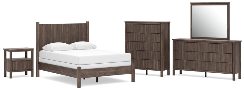 Pamytta Panel Bed, Dresser, Mirror, Chest & Nightstand, Bedroom Set