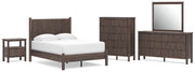 Pamytta Panel Bed, Dresser, Mirror, Chest & Nightstand, Bedroom Set
