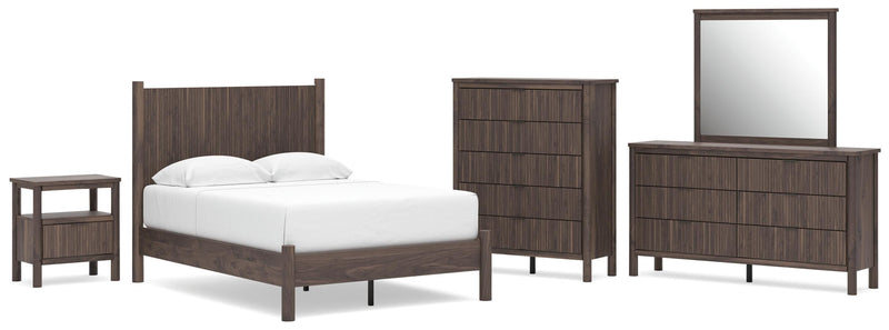 Pamytta Panel Bed, Dresser, Mirror, Chest & Nightstand, Bedroom Set