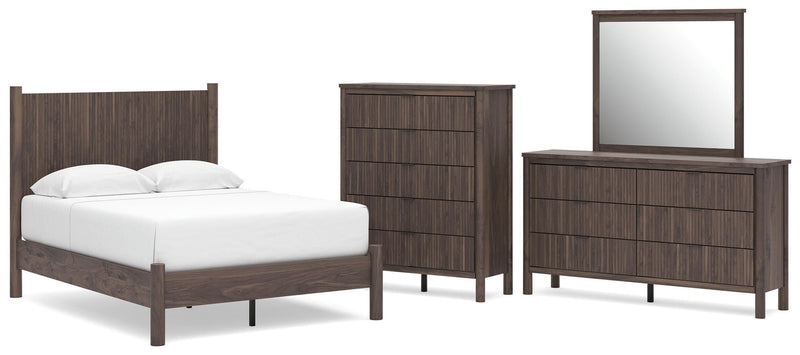 Pamytta Panel Bed, Dresser, Mirror, Chest & Nightstand, Bedroom Set