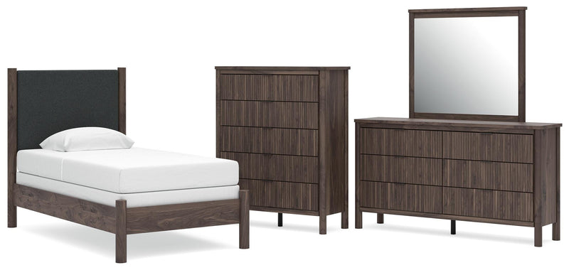 Pamytta Panel Bed, Dresser, Mirror, Chest & Nightstand, Bedroom Set