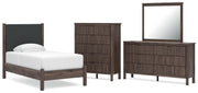Pamytta Panel Bed, Dresser, Mirror, Chest & Nightstand, Bedroom Set